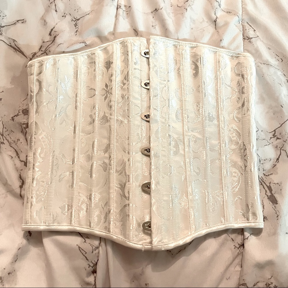 Corset white lingerie top size M